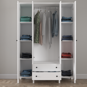 Helen 4 Door Mirrored Wardrobe