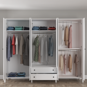 Helen 6 Door Mirrored Wardrobe