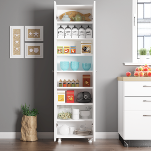 Independent 2-Door Multi-Purpose Pantry