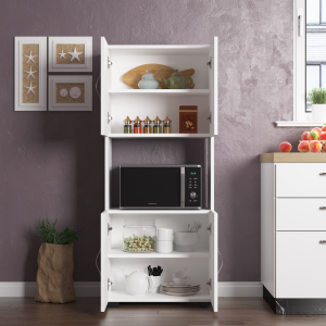 Independent Multipurpose Microwave Cabinet - 4 Doors