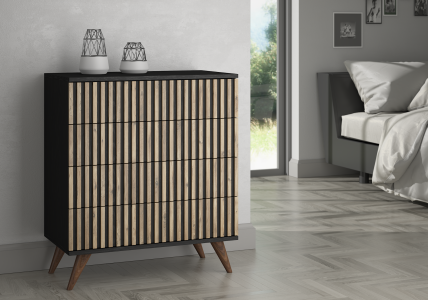 Zebra 4 Drawer Dresser