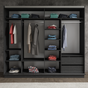 Zebra 4 Door Wardrobe