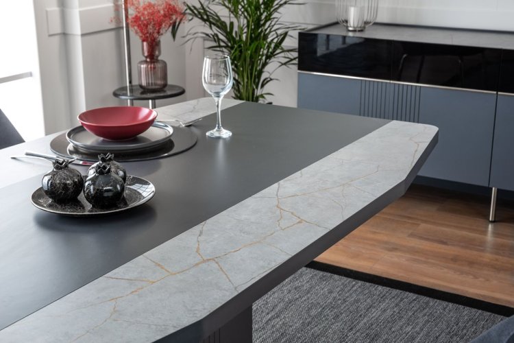 Noir Chrome Dining Room Set