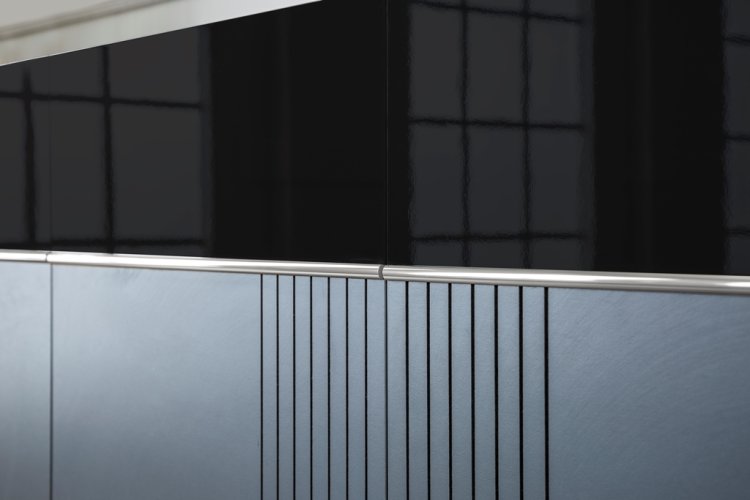 Noir Chrome Dining Room Set